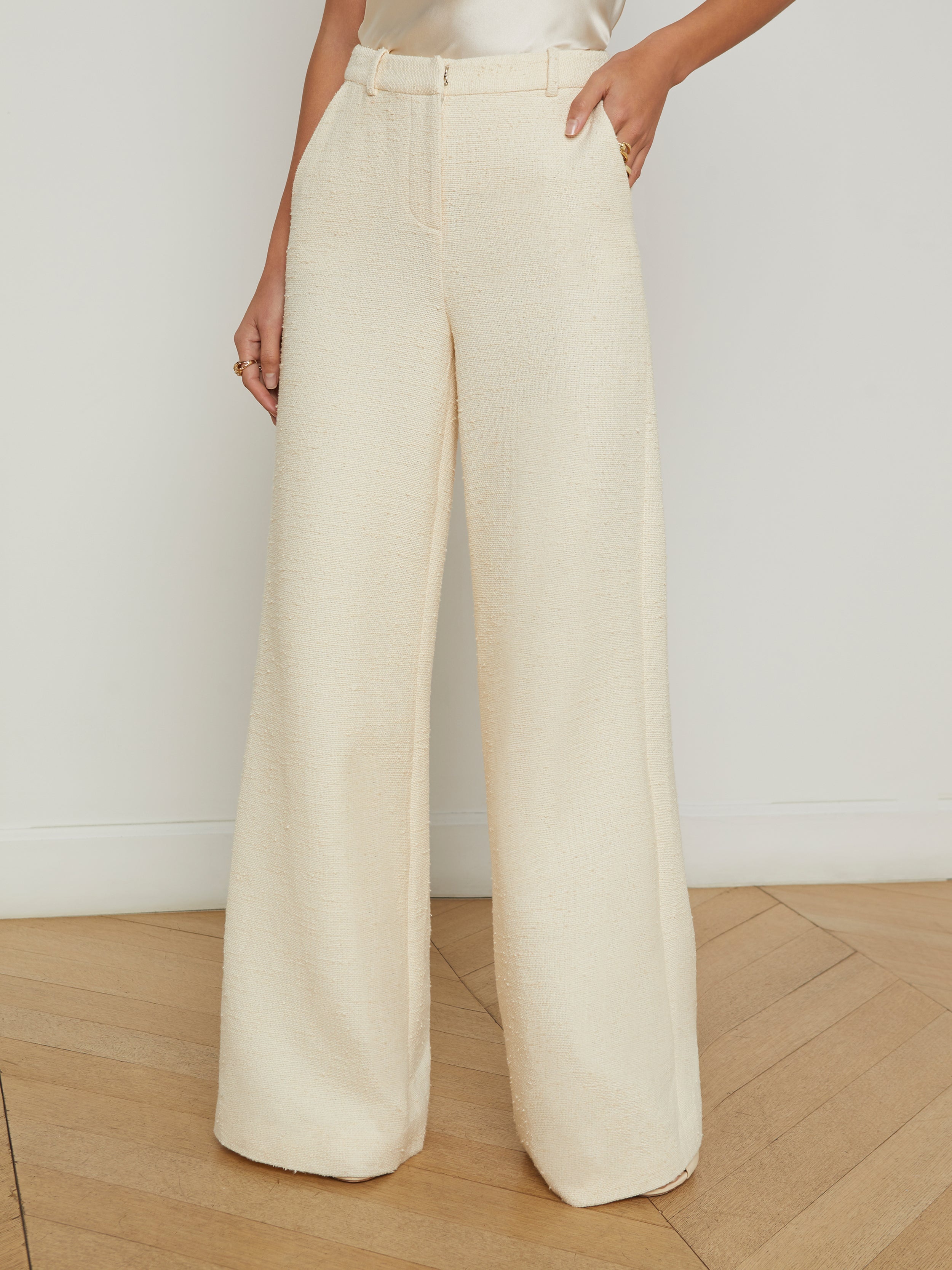 Pilar Tweed Wide-Leg Pant - 3