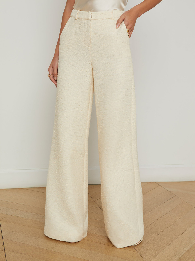 Pilar Tweed Wide-Leg Pant 3
