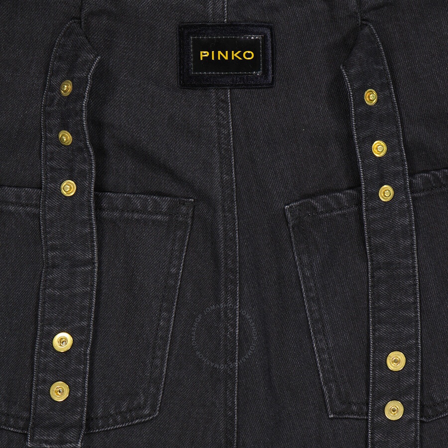 Pinko Black Cara High Waist Jeans, Waist Size 27" - 11