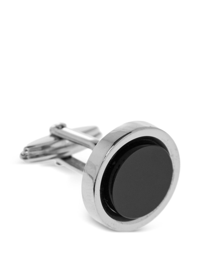 Lanvin platinum-plated onyx cufflinks outlook
