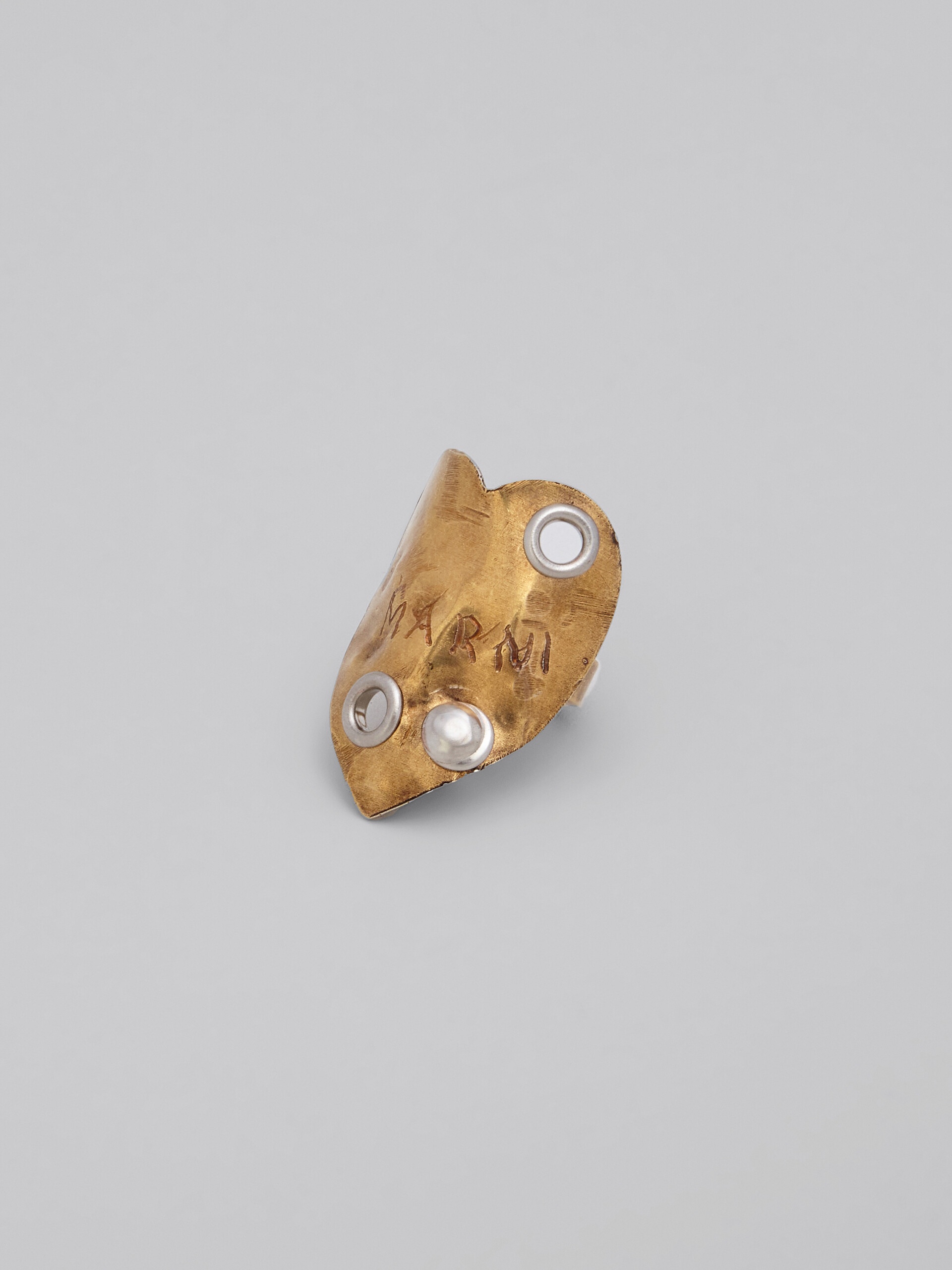 RAW HEARTS GOLD RING - 4