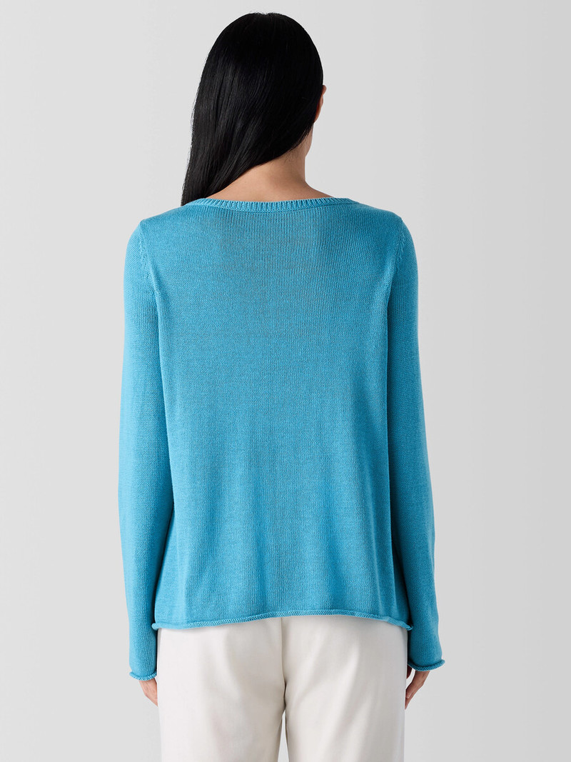 Peruvian Cotton Blend Bateau Neck Top 4