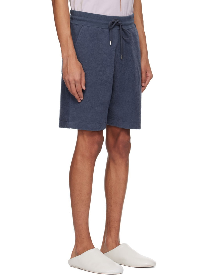 Blue Embroidered Shorts 2