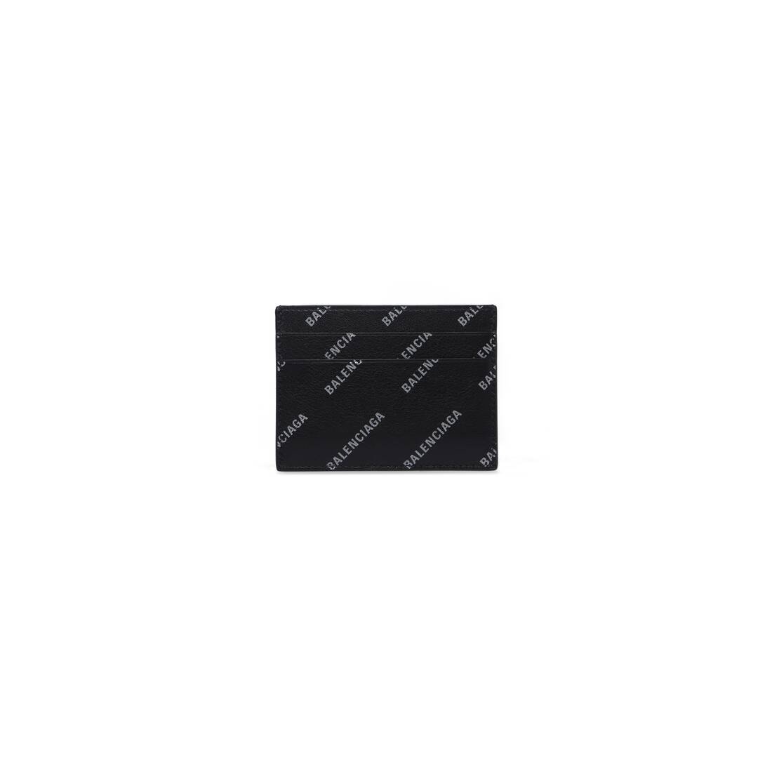 Men's Cash Card Holder With Reflective Allover Logo  in Black - 1
