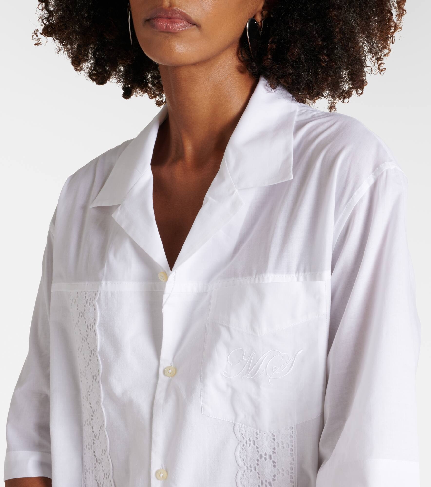 Regenerated Household cotton bowling shirt - 4