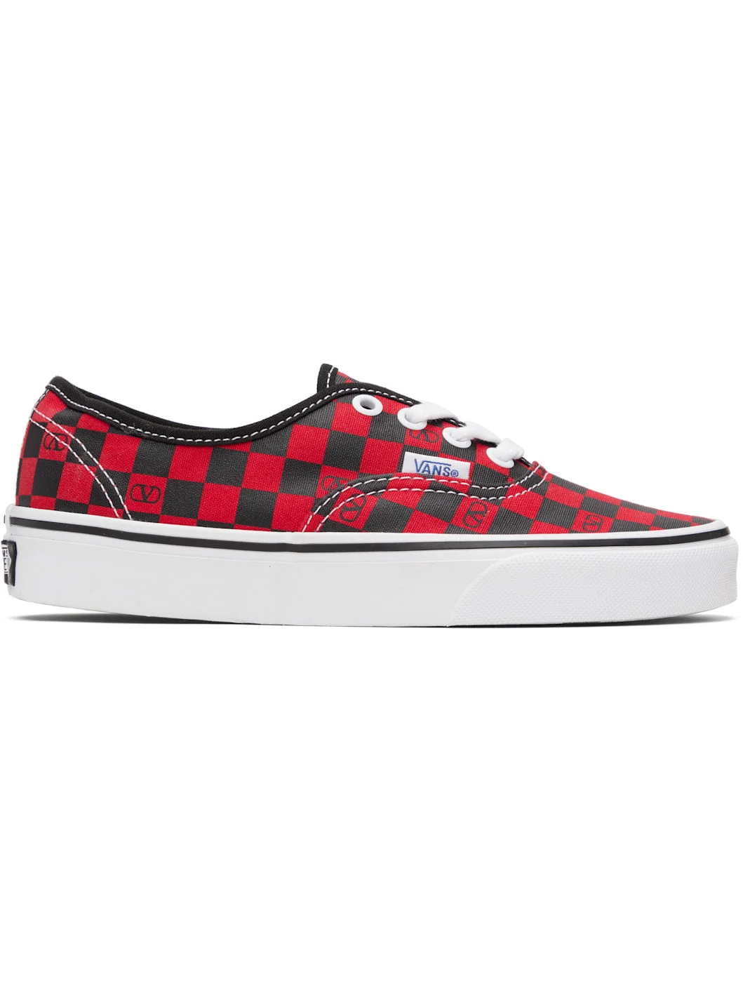 Red Vans Edition VLogo Checkerboard Sneakers - 1