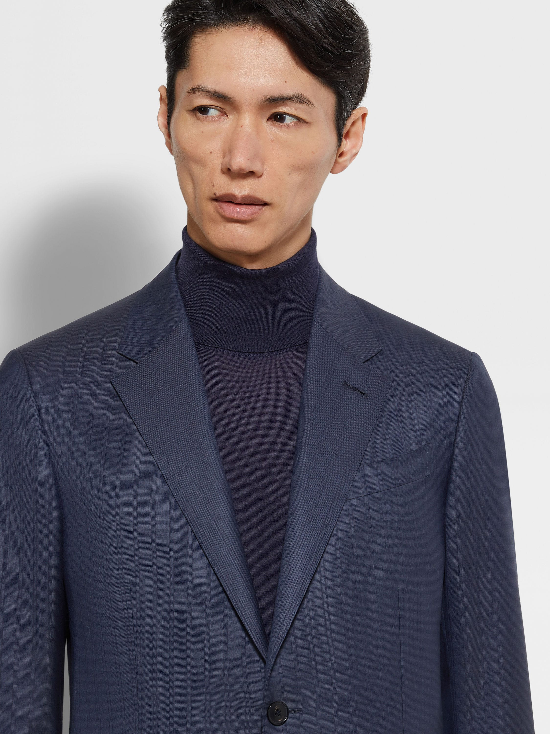 DARK BLUE 15MILMIL15 WOOL SUIT - 3