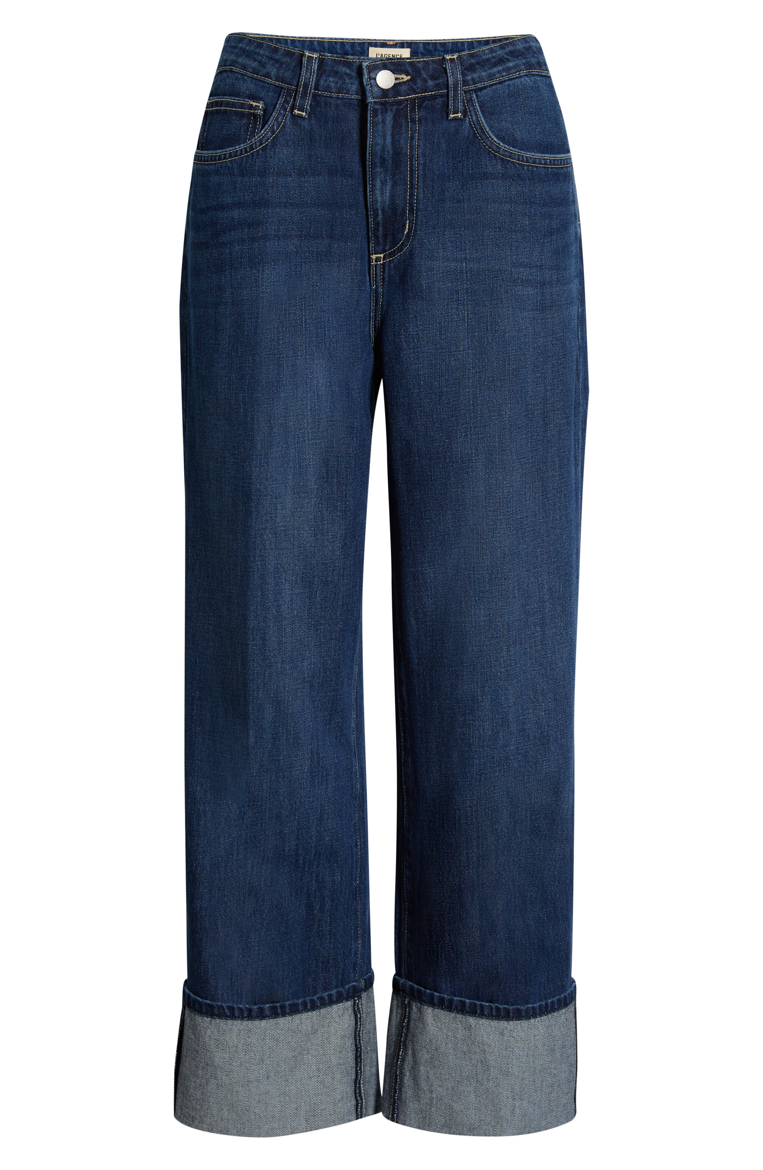 L'AGENCE Leighton Cuff Stovepipe Jeans in Rampart at Nordstrom - 5