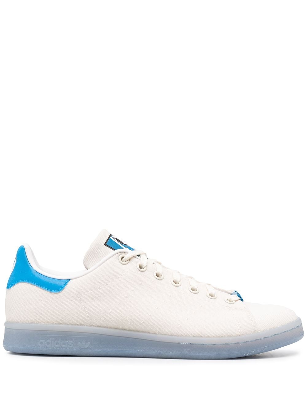 low-top canvas trainers - 1