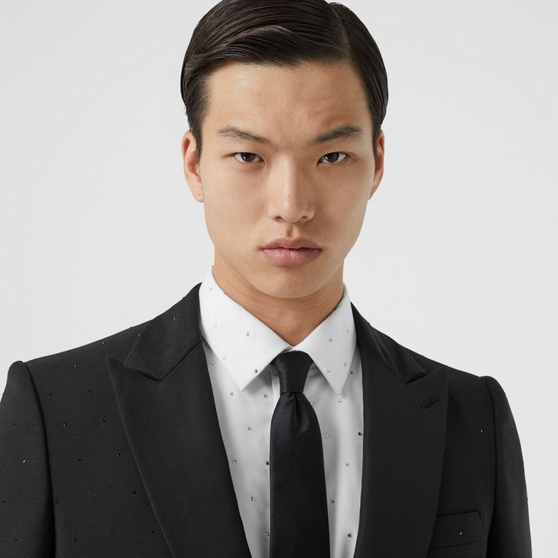 English Fit Embellished Wool Mohair Tailored Jacket 7