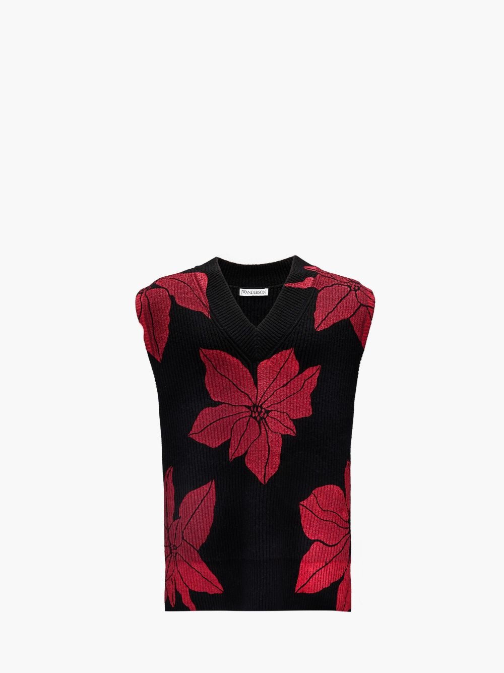 PRINTED V-NECK VEST - 1