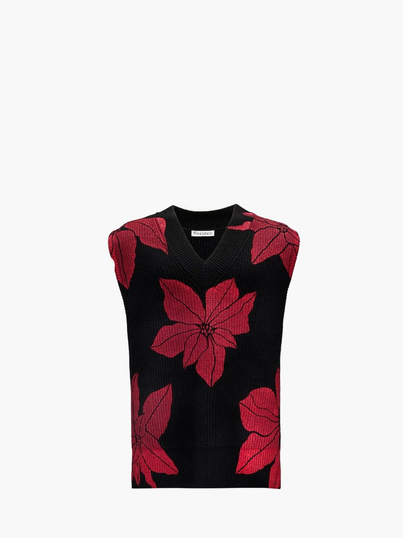 PRINTED V-NECK VEST 1