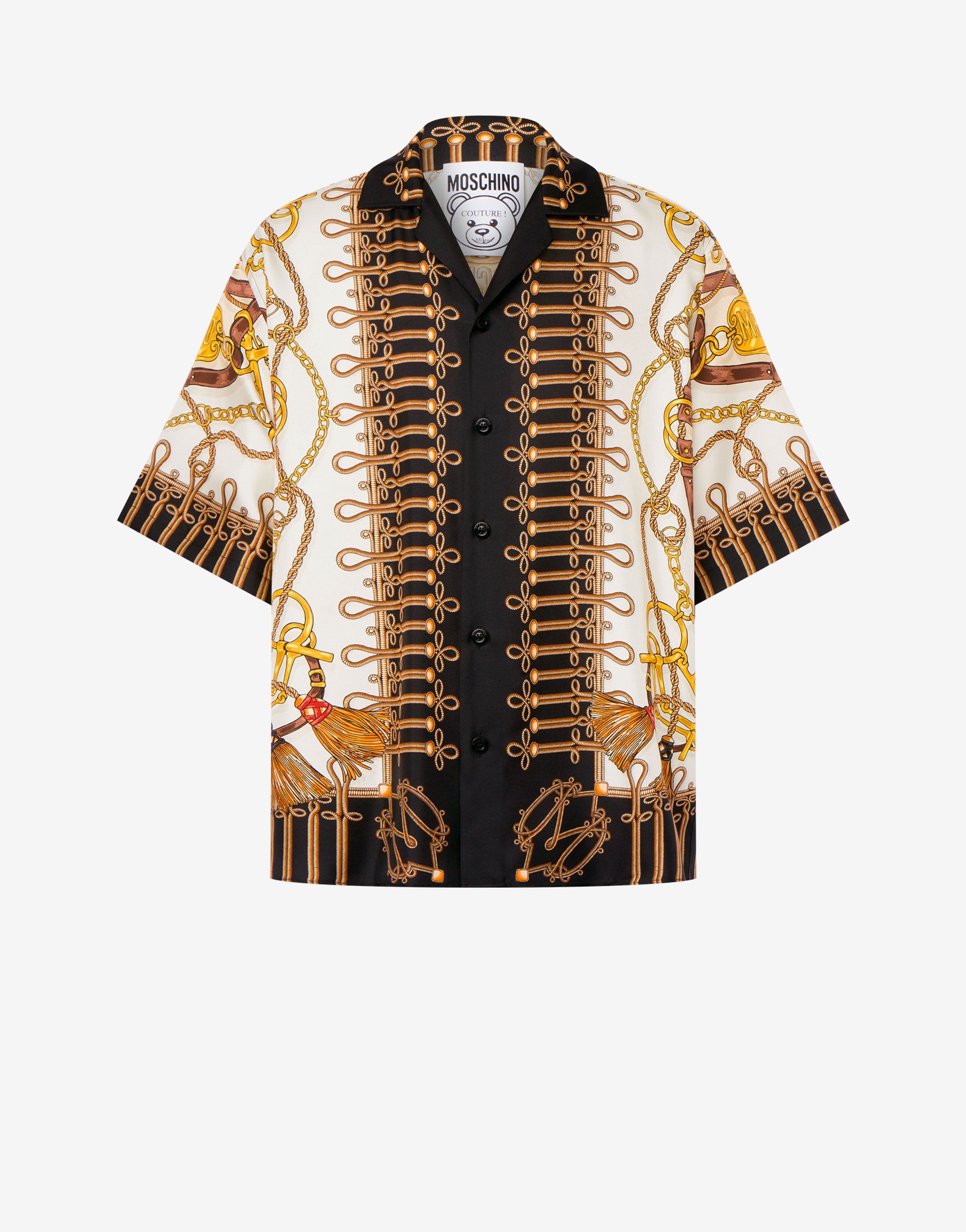 MILITARY TEDDY SCARF TWILL SHIRT - 1