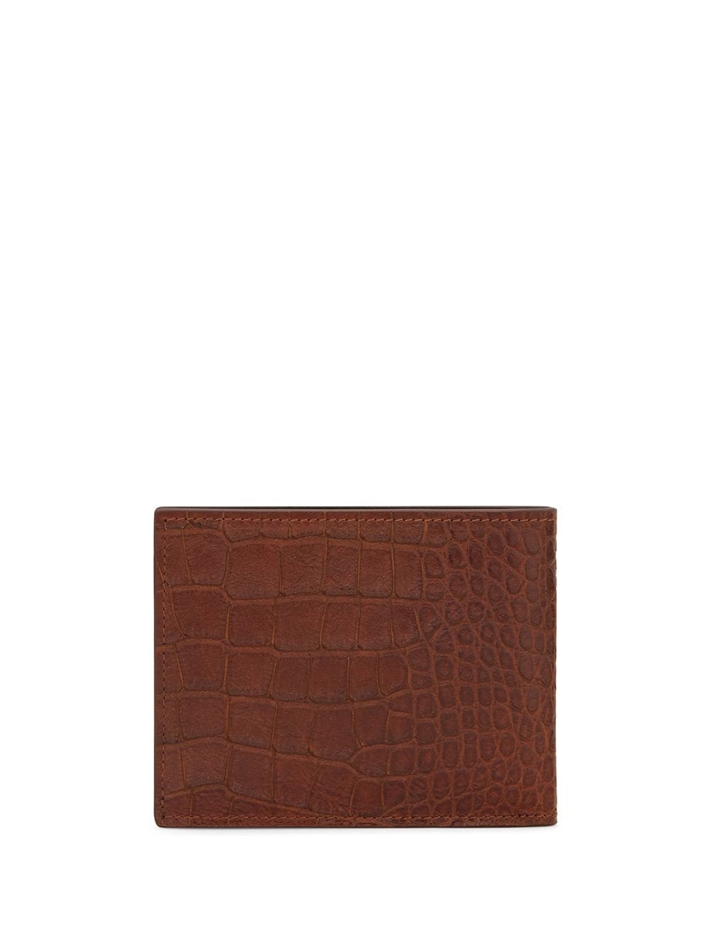 croc-effect bifold wallet - 2