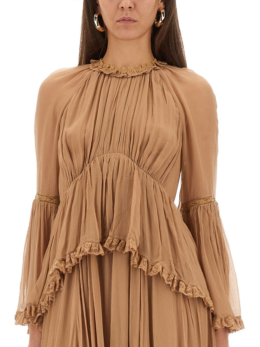 HYPNOTIC PEPLUM RUFFLE DRESS - 2