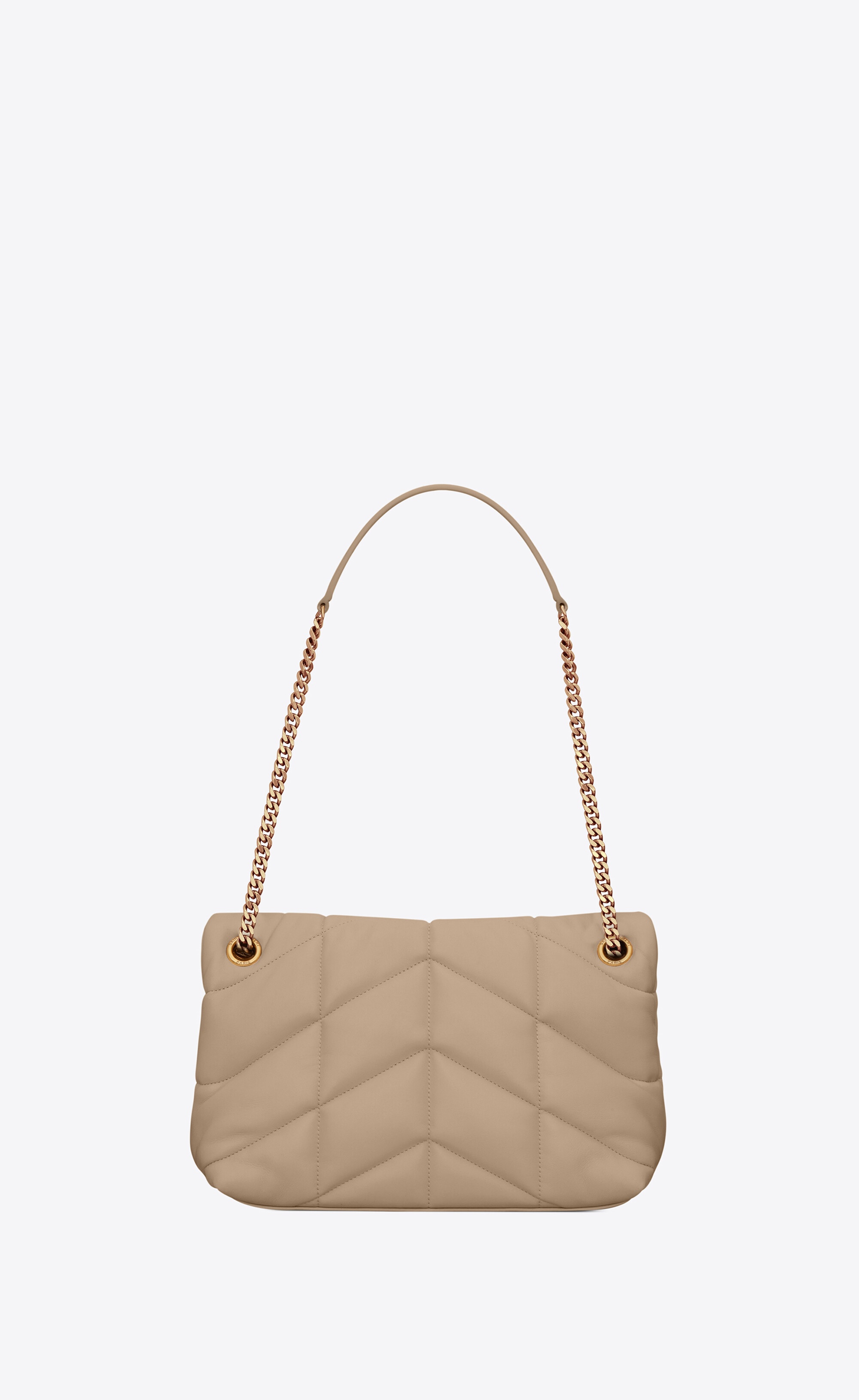 puffer small bag in quilted lambskin - 3