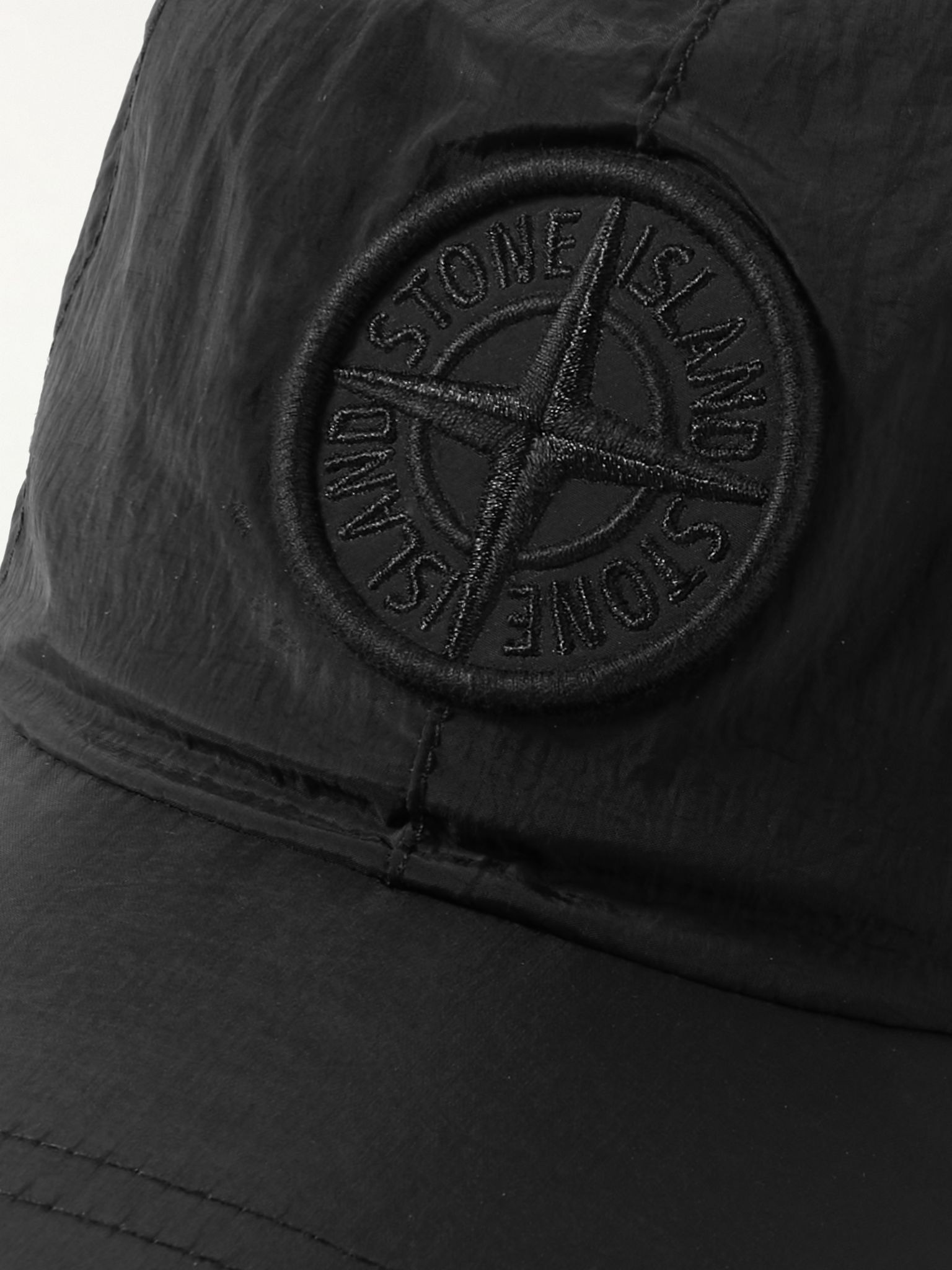 Logo-Appliquéd Crinkled-ECONYL® Cap Black - 4