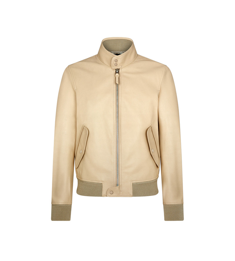 GRAIN LEATHER HARRINGTON 1