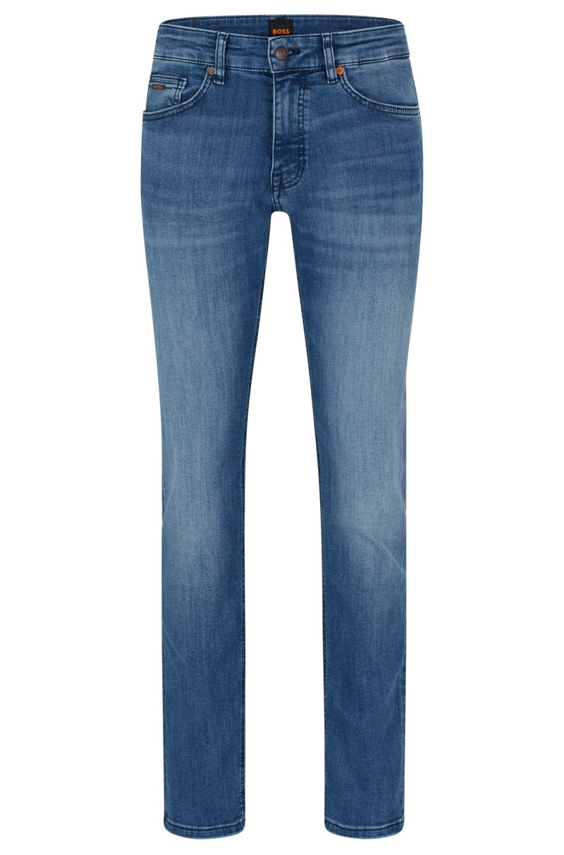 SLIM-FIT JEANS IN BLUE SUPER-STRETCH DENIM 1
