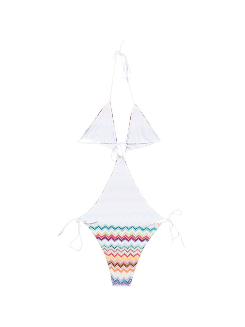 Missoni zig-zag pattern swimsuit outlook