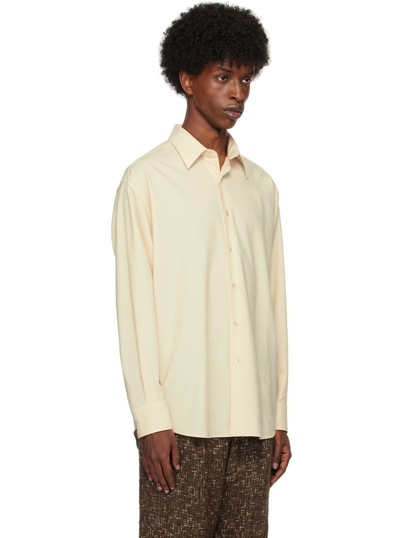 AURALEE Off-White Super Fine Tropical Wool Shirt outlook