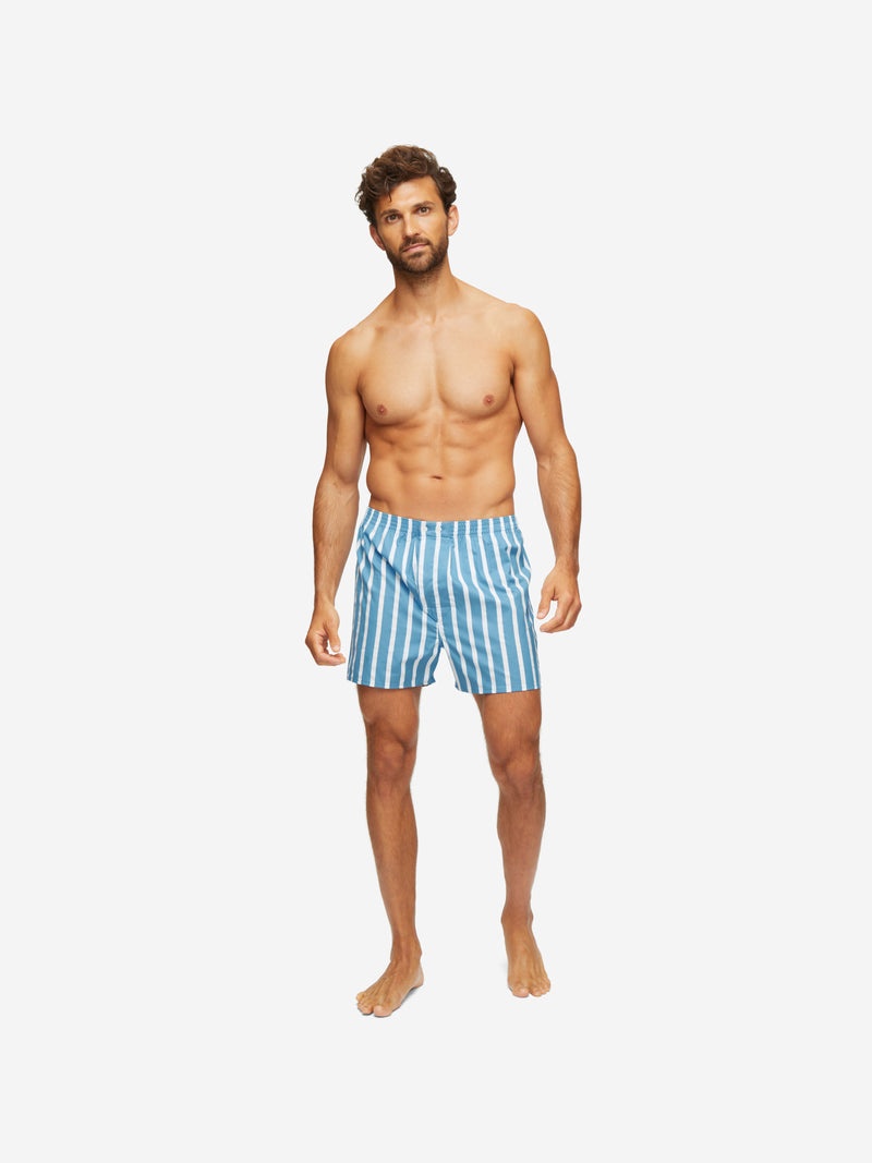 Men's Classic Fit Boxers Royal 219 Cotton Blue - 3