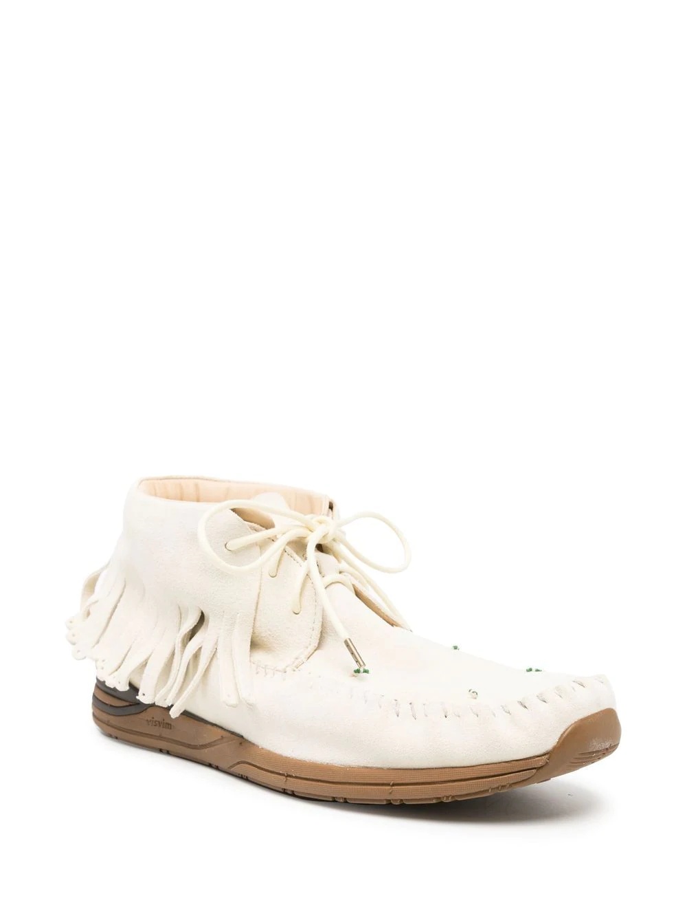 fringed leather loafers - 2