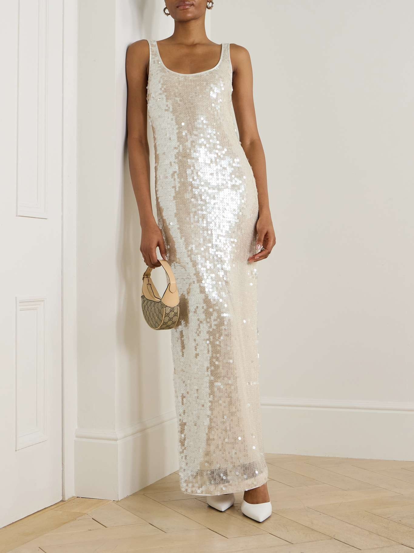 Bex sequined tulle maxi dress - 2