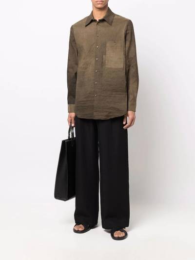 UMA WANG patch-pocket button-up shirt outlook