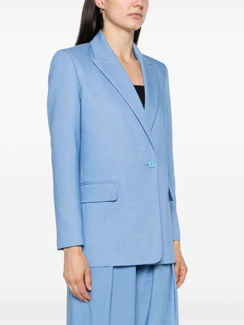 peak-lapels single-breasted blazer - 3