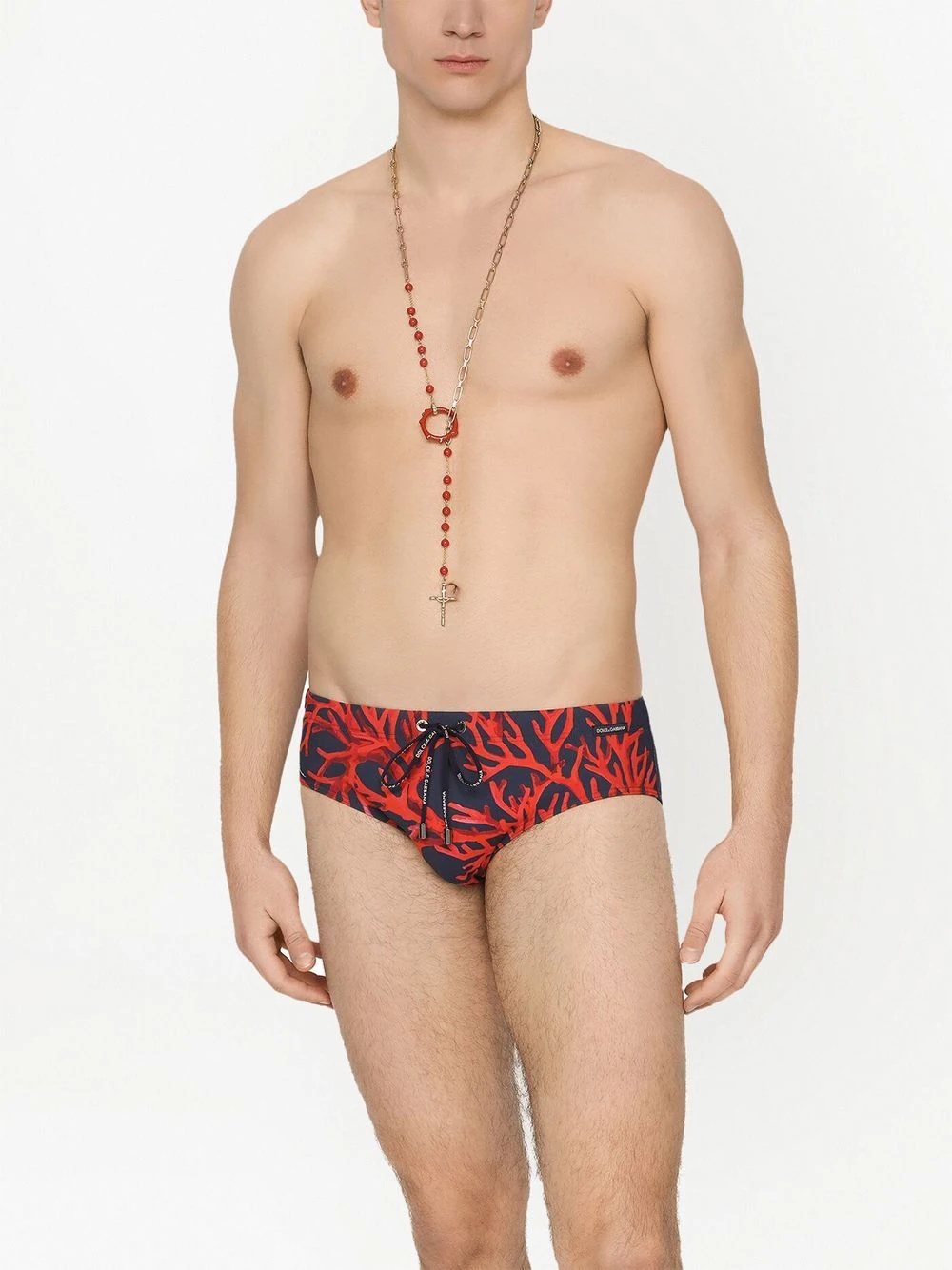 cora-print swim trunks - 3