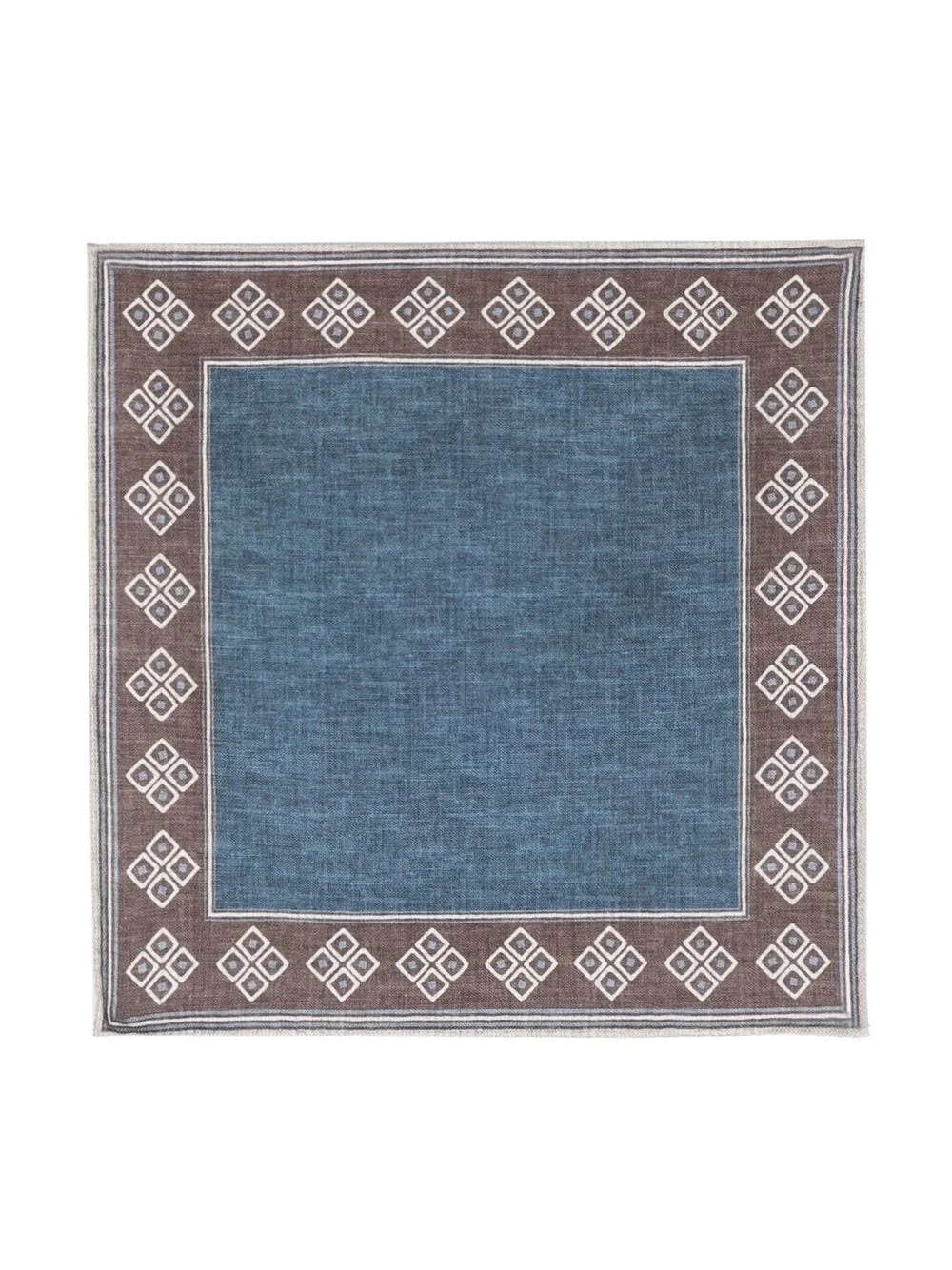 silk mix-print scarf - 1