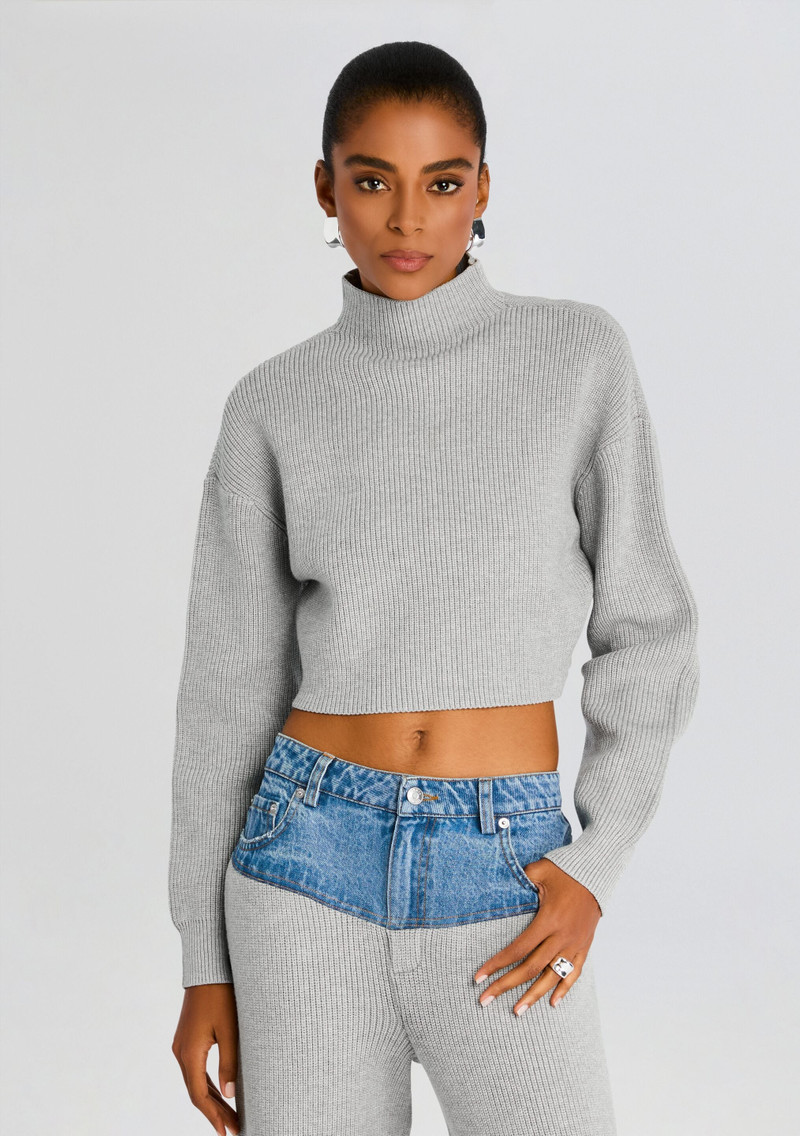 CARMEN MID CROPPED SWEATER 1