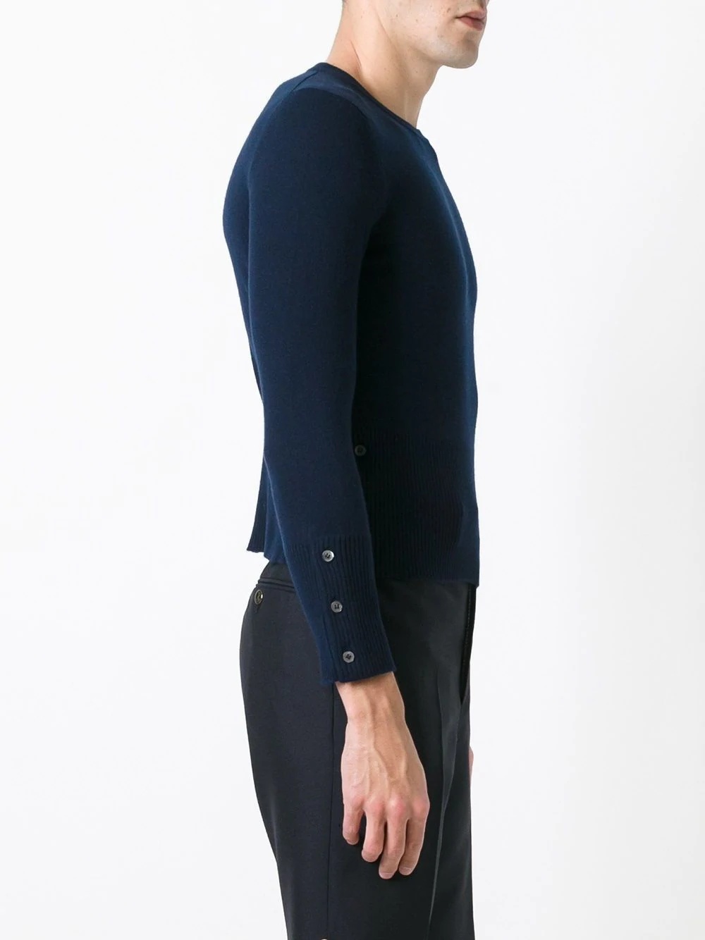 4-Bar Short Cashmere Pullover - 3