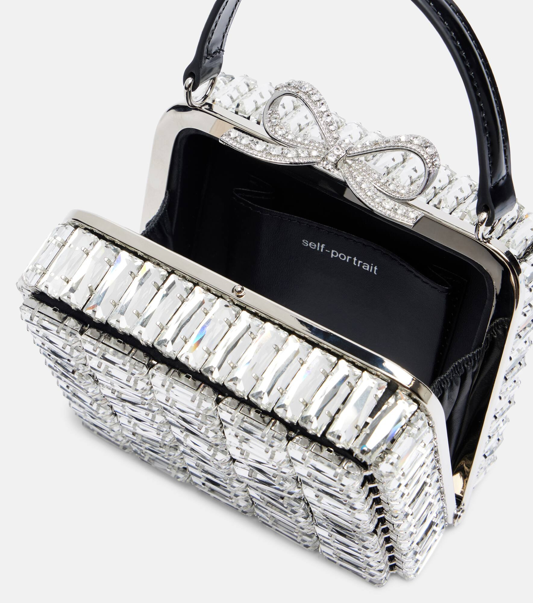 Micro crystal-embellished clutch - 3