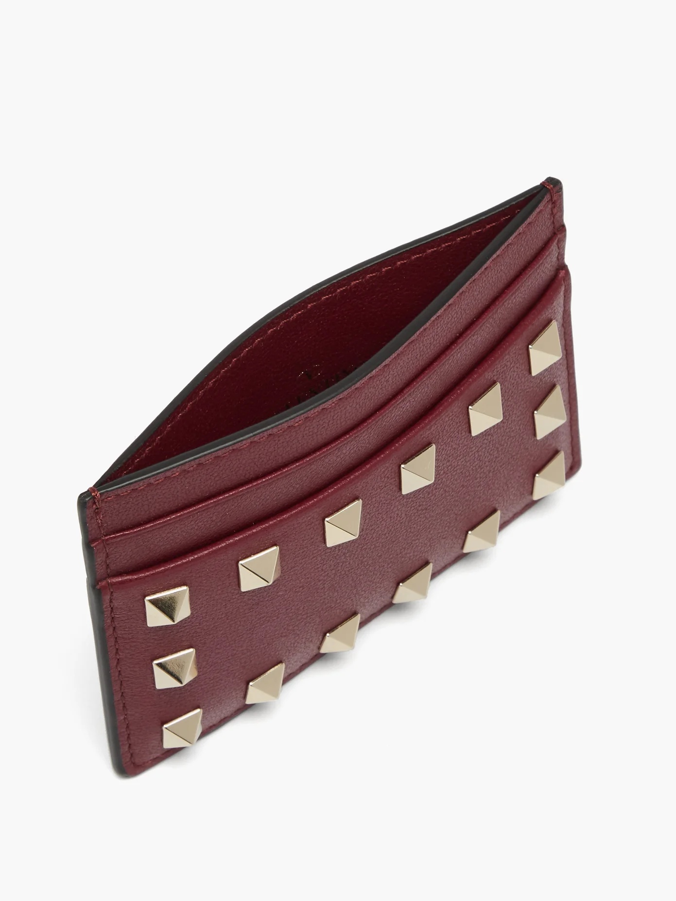 Rockstud leather cardholder - 4