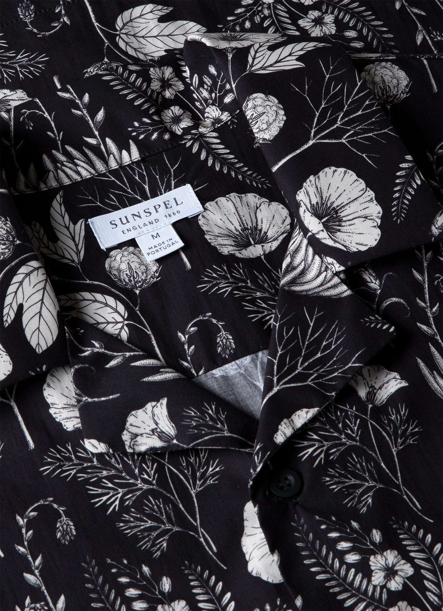 Leaf Print Camp Collar Shirt - 4