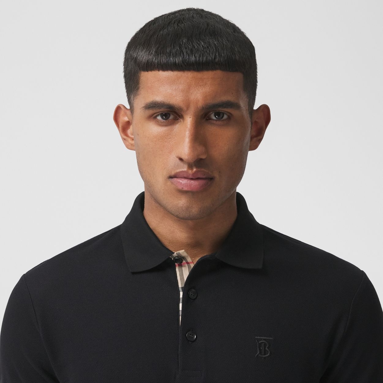 Monogram Motif Cotton Piqué Polo Shirt - 3