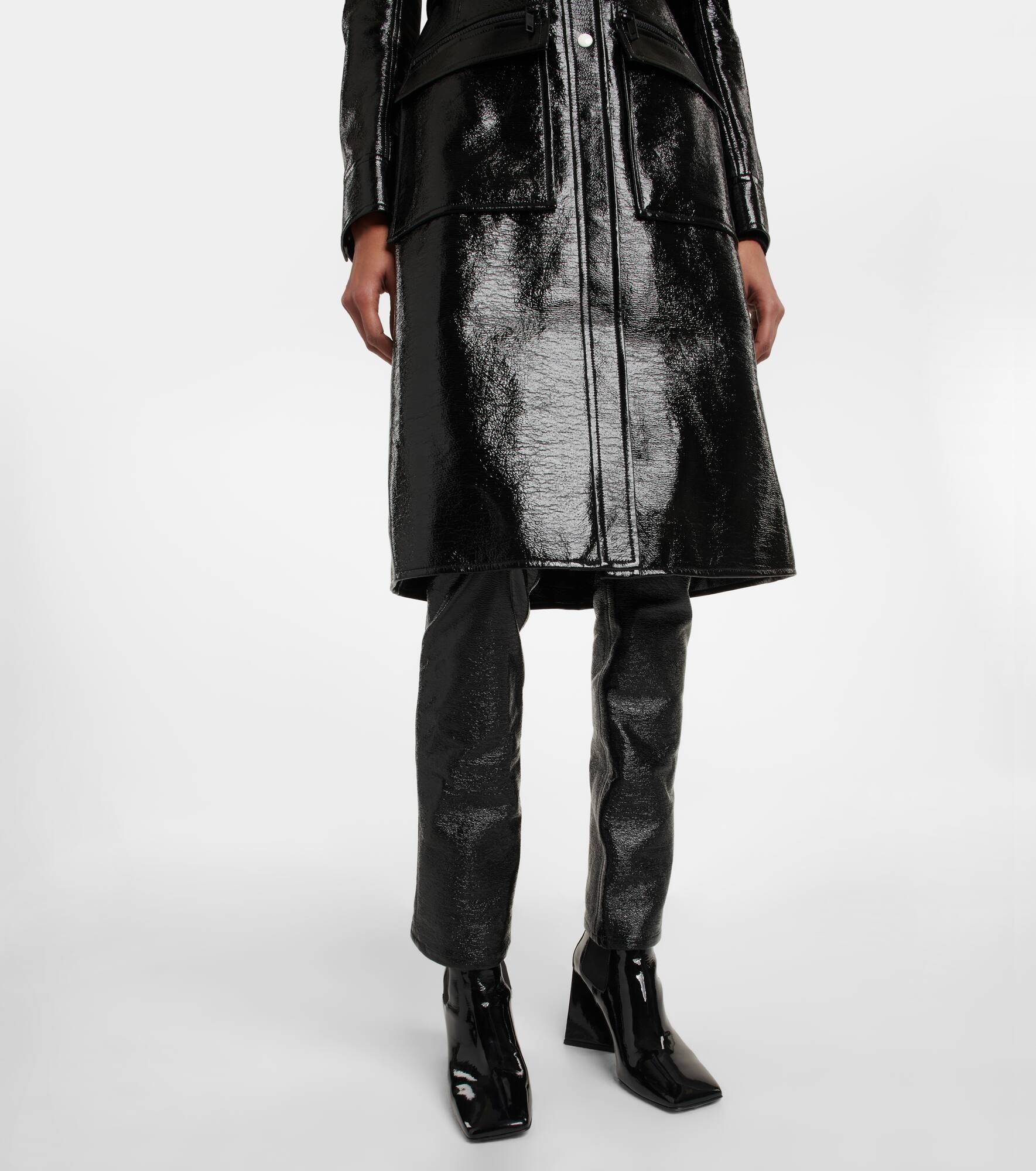 Logo cotton-blend trench coat - 7