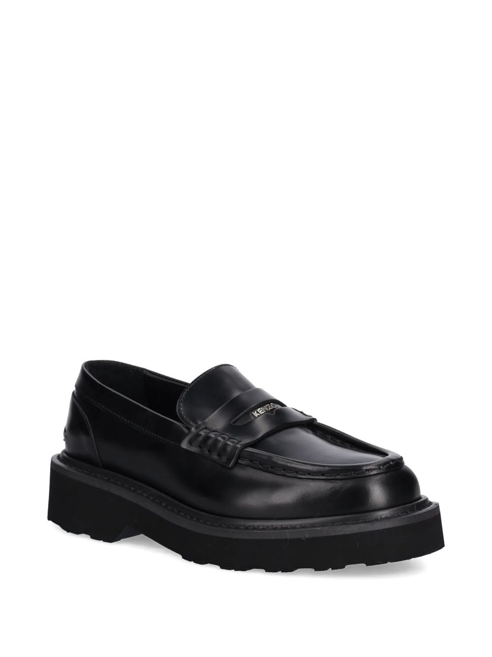 leather penny loafers - 2