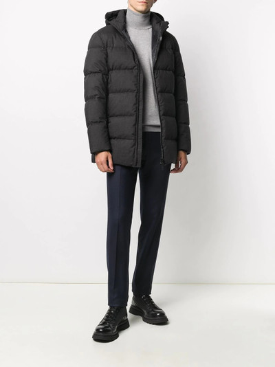 Herno hooded down-feather coat outlook