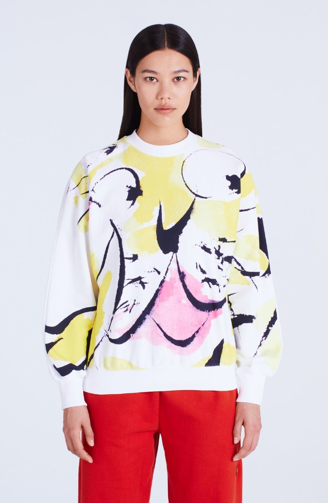 'Akae Smiling Tiger' kimono sweatshirt - 3