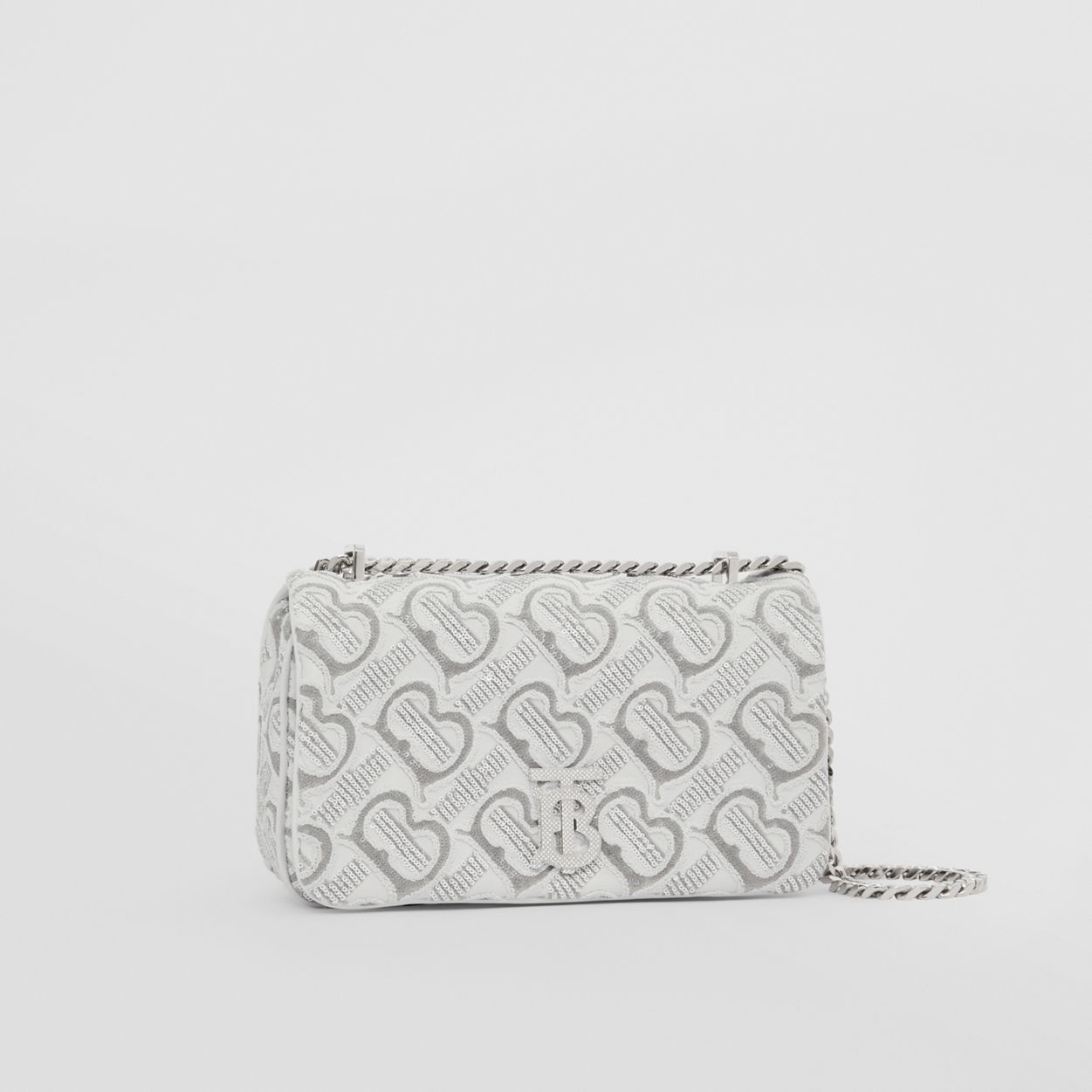 Sequinned Monogram Leather Small Lola Bag - 7