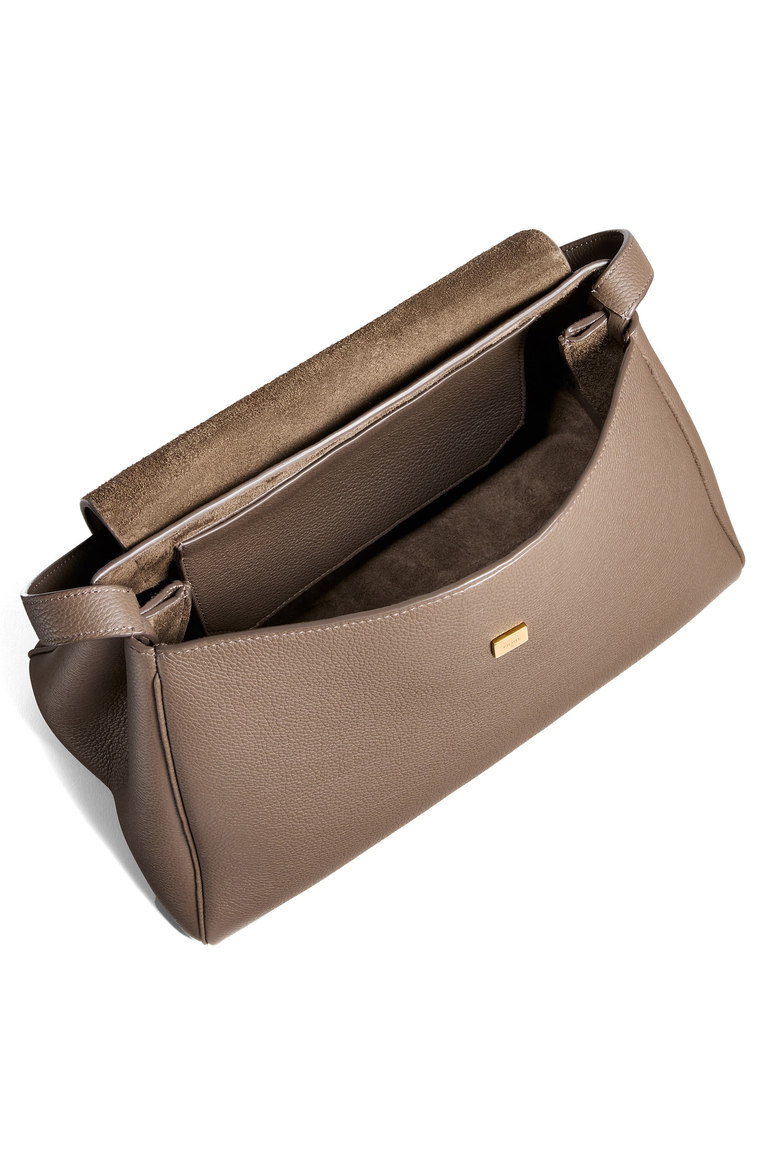 Khaite Audrey Leather Top Handle Bag in Elephant 105 at Nordstrom - 4