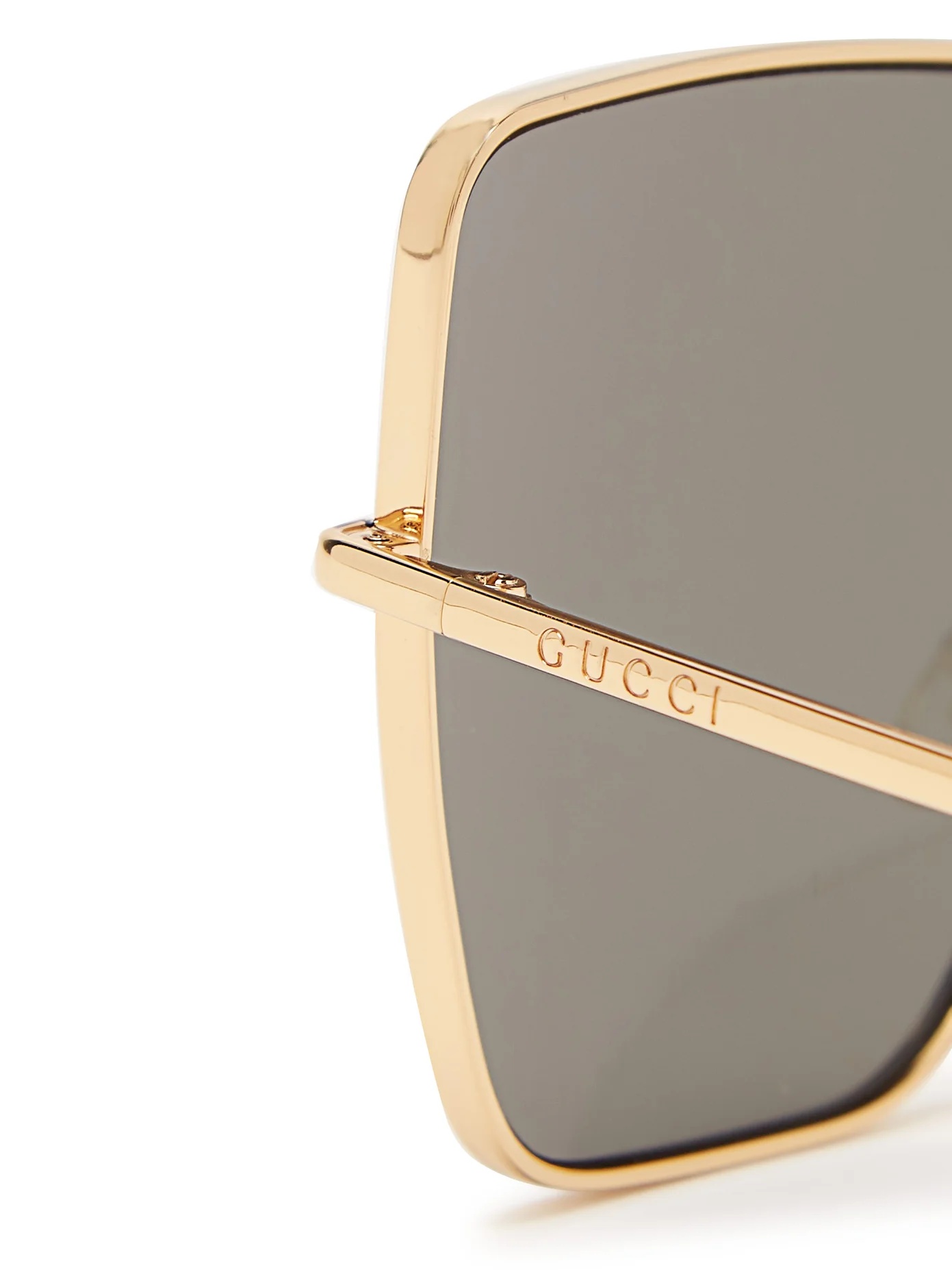 Oversized square metal sunglasses - 6