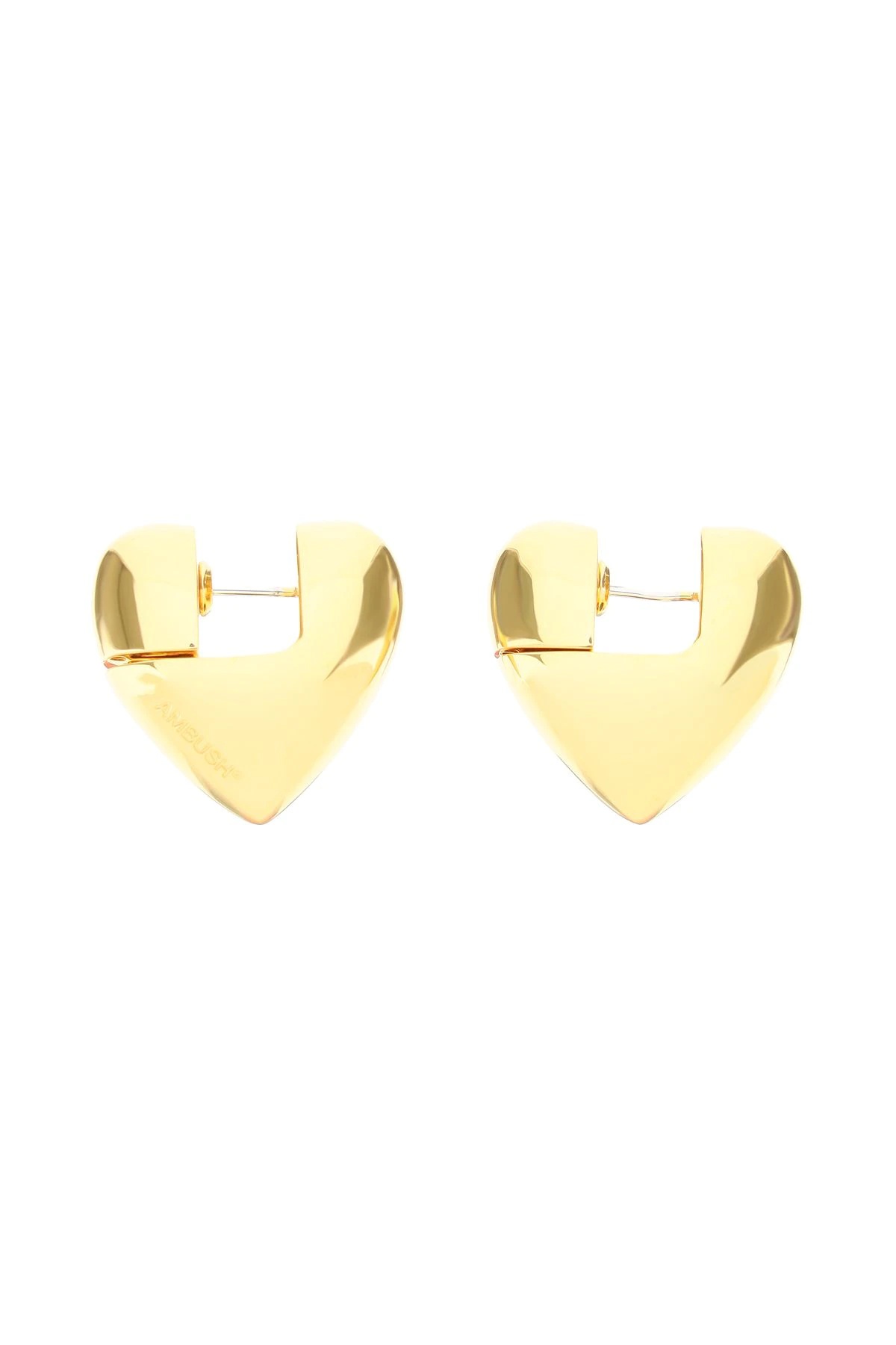 SMALL SOLID HEART EARRINGS - 2