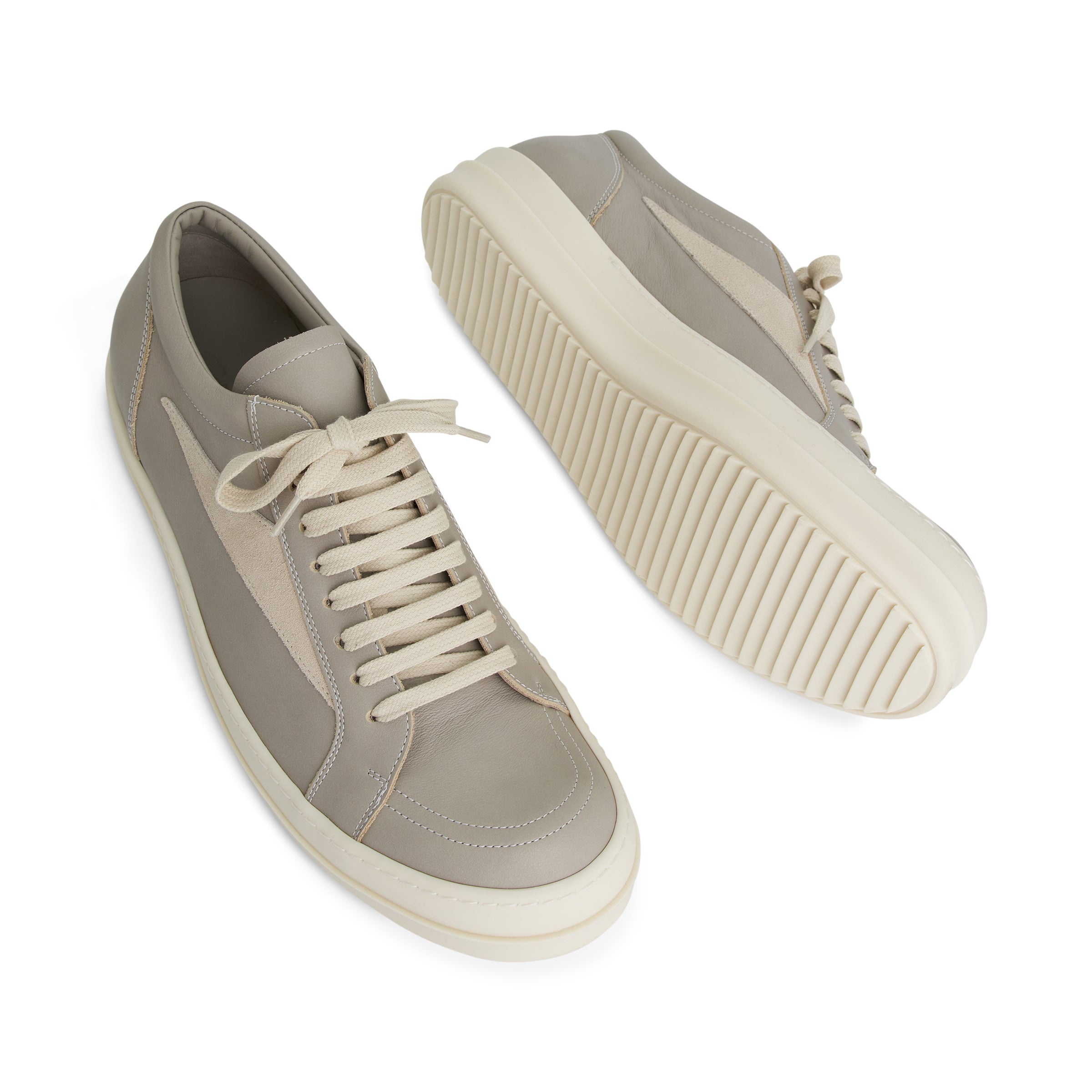 Vintage Leather Sneaker in Pearl/Milk - 4