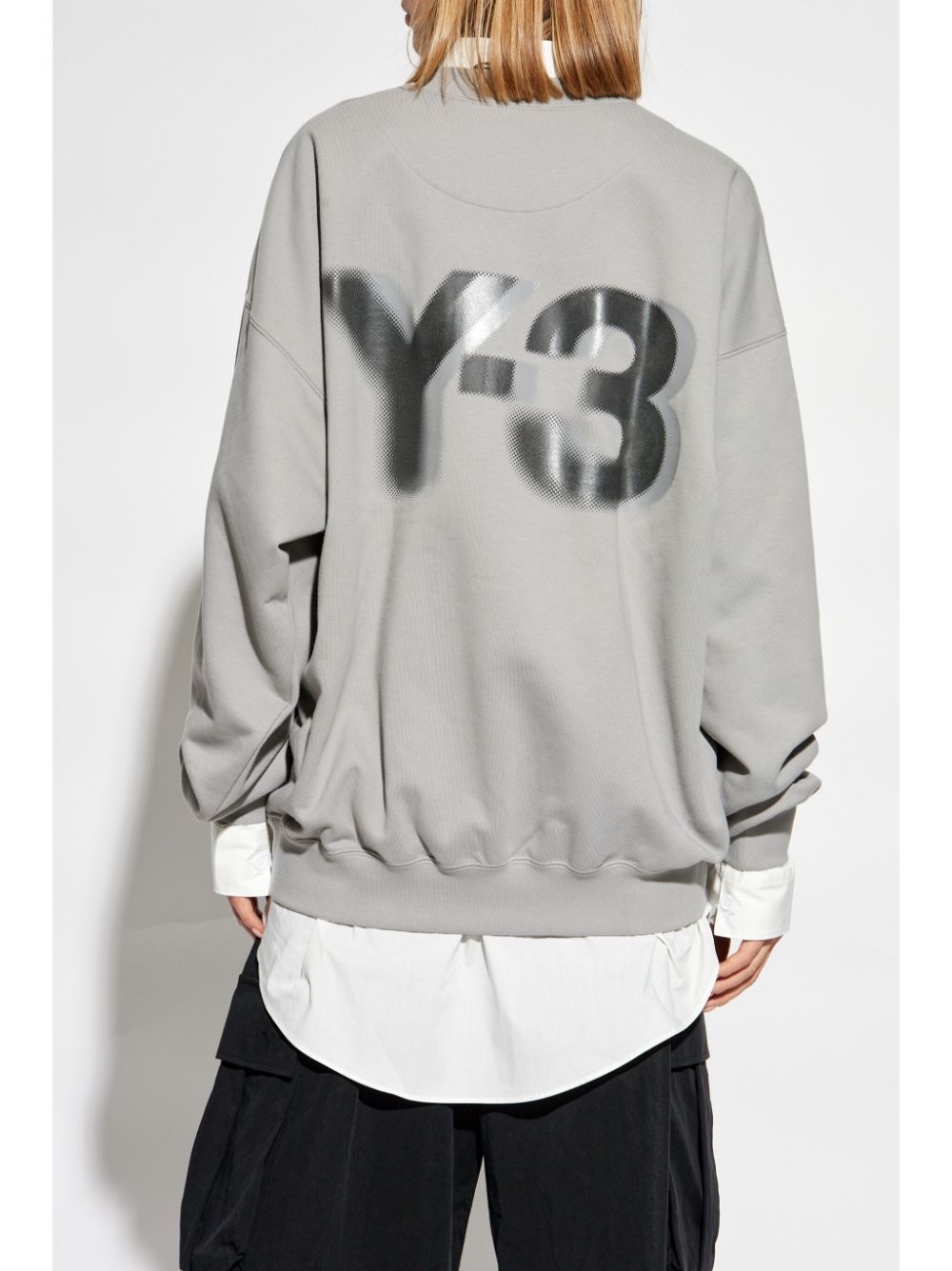 logo-printed crew neck sweatshirt - 4