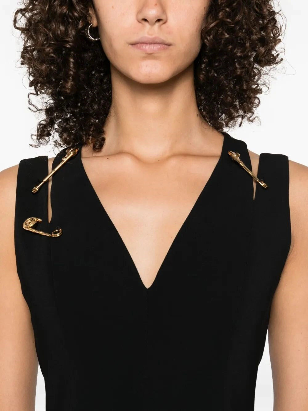 Versace Women Cocktail Dress `Responsible` Techno Cady Stretch - 4