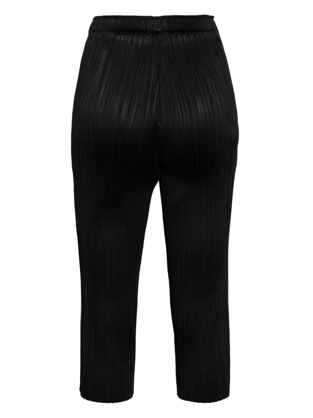 plissÃ©-effect cropped trousers - 2